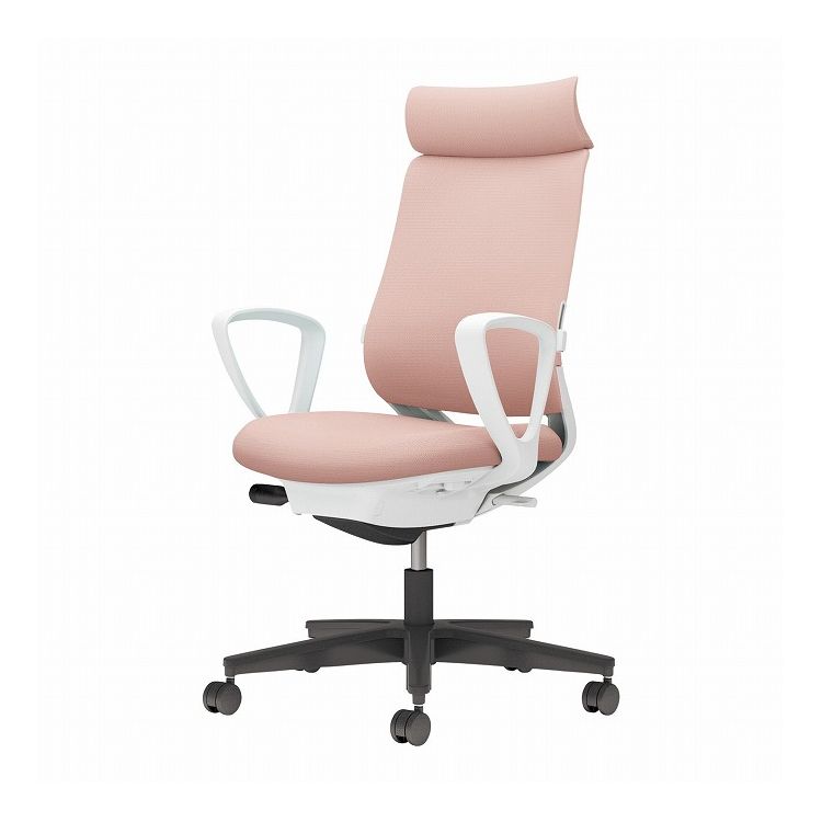 【メーカー直送】 コクヨ オフィスチェア 椅子 イス チェア ミトラ2 サークル肘 ランバー付 ホワイトグレー アッシュピンク(代引不可)【送料無料】
