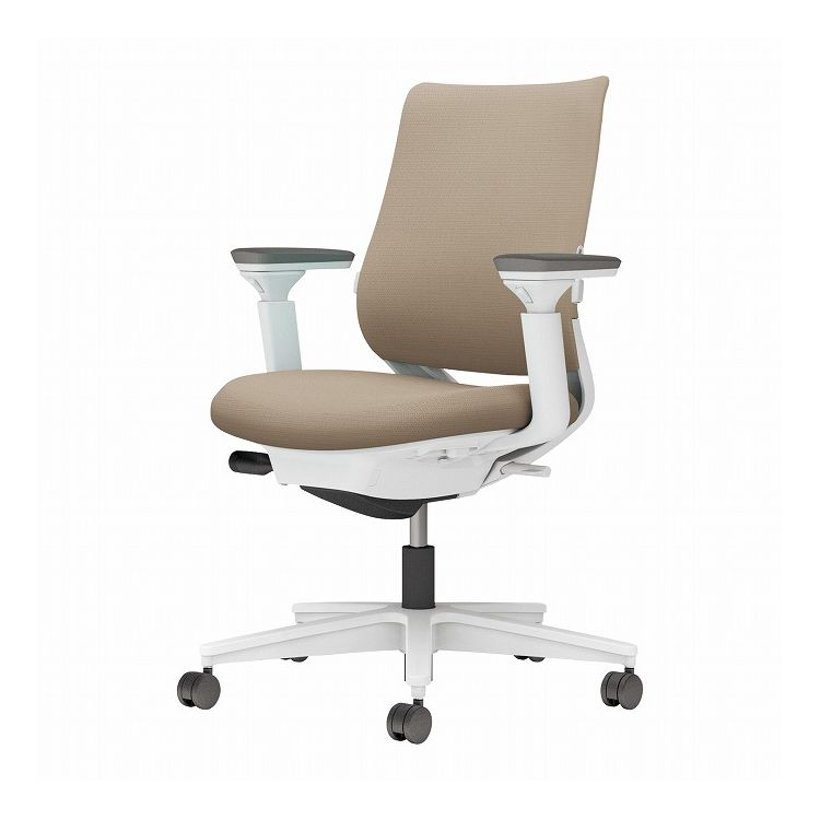 Desk Chairs - 【メーカー直送】 コクヨ オフィスチェア 椅子 イス チェア ミトラ2 可動肘 ランバー付 ホワイトグレー ソフトベージュ(代引不可)【送料無料】