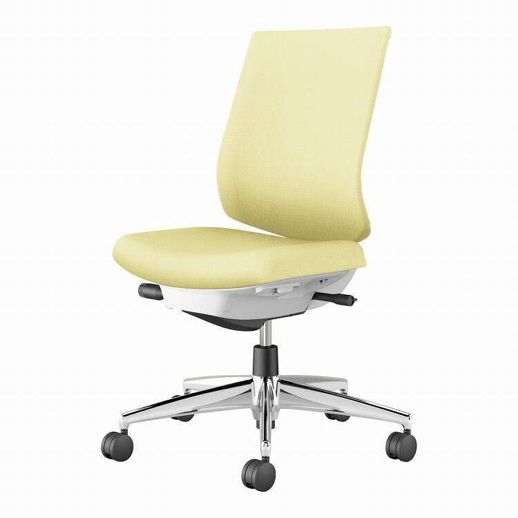 コクヨ 【メーカー直送】オフィスチェア ウィザード4 ローバック 肘なし アルミポリッシュ脚 本体ホワイトグレー C06-P102SW-E1VZL11 カーペット用 ペールライム(代引不可)【送料無料】