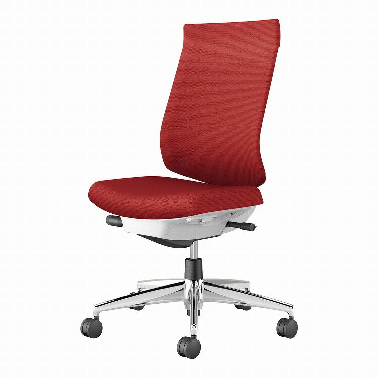 コクヨ 【メーカー直送】オフィスチェア ウィザード4 ハイバック 肘なし アルミポリッシュ脚 本体ホワ..