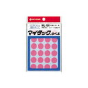 ニチバン マイタックカラーラベル 16mm径 桃 1 パック ML-16111 文房具 オフィス 用品