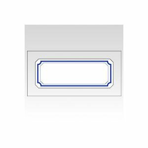 ニチバン マイタックラミネートラベル 18X48 青枠 1 パック ML-204 文房具 オフィス 用品(3)