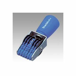 シヤチハタ 回転ゴム印 欧文6連 4号 明朝体 1 個 CF-64M 文房具 オフィス 用品