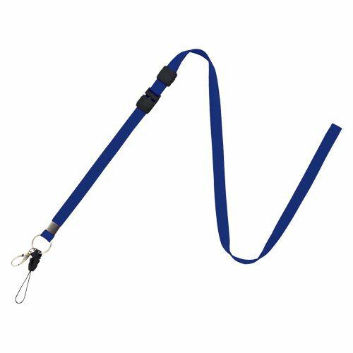 オープン工業 ロングストラップ 青 1 本 NB-208-BU 文房具 オフィス 用品
