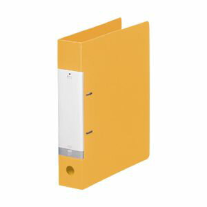 LIHIT LAB リクエスト D型リングファイル A4S 黄 1 冊 G2240-5キ 文房具 オフィス 用品