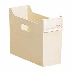 Storage Box - LIHIT LAB リクエスト スタックボックス A4 白 1 個 G1600-0シロ 文房具 オフィス 用品