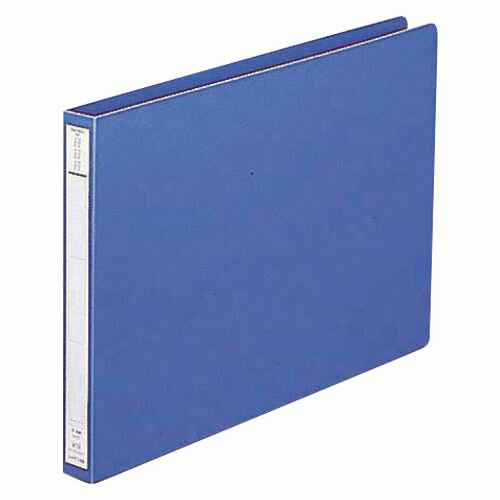 LIHIT LAB パンチレスファイル(HEAVY DUTY) A4E 藍 1 冊 F-371 アイ 文房具 オフィス 用品