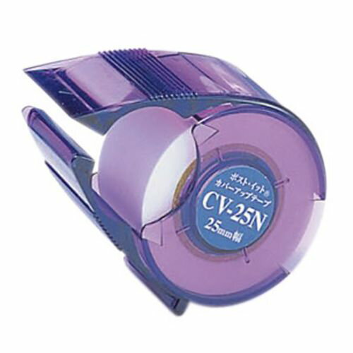 【商品型番】　CV-25N　【商品説明】　●テープ幅／25mm●本体カラー／紫●テープ色／白●テープ長さ／10m●詰め替えタイプ●詰め替え用テープ／CV−25RN●テープカッター付き●単位／1個●メーカー品番／CV-25N【送料について】北海道、沖縄、離島は送料を頂きます。