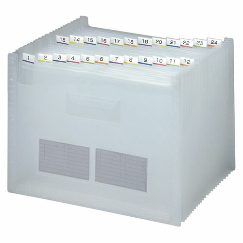 A4 Size - テージー ドキュメントファイルのび~る2 25ポケット 1 冊 FD-247-17 文房具 オフィス 用品