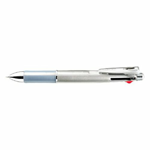 ゼブラ クリップオンマルチ1000 4色ボールペン+シャープ 銀 1 本 B4SA2-S 文房具 オフィス 用品