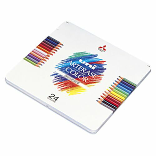 三菱鉛筆 消せる色鉛筆 ユニアーテレーズカラー 24色 1 セット UAC24C 文房具 オフィス 用品【送料無料】