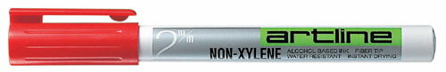 Writing Things - シヤチハタ アートライン丸2(ノンキシ) 赤 1 本 K-700アカ 文房具 オフィス 用品