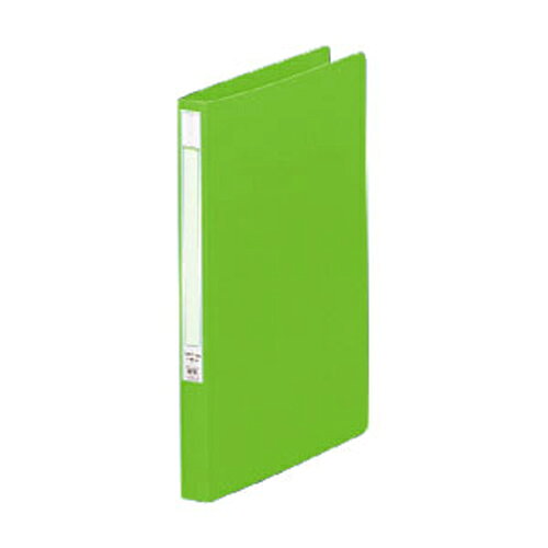 LIHIT LAB パンチレスファイル(HEAVY DUTY) A4S 黄緑 1 冊 F-367-5キミドリ 文房具 オフィス 用品