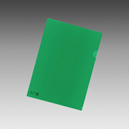 LIHIT LAB カラークリヤーホルダー A4 緑 1 枚 F-78EC-7ミドリ 文房具 オフィス 用品