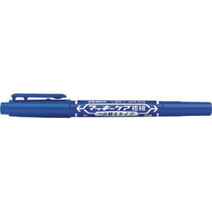 ゼブラ マッキーケア極細 つめ替えタイプ 青 1 本 YYTS5-BL 文房具 オフィス 用品