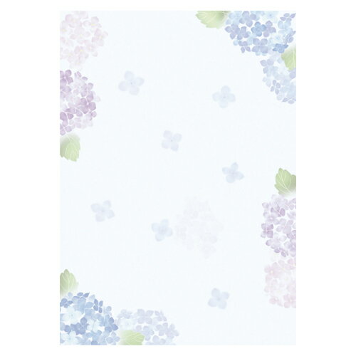 ササガワ 和柄用紙　和ごころ　紫陽花 4-1032 1冊