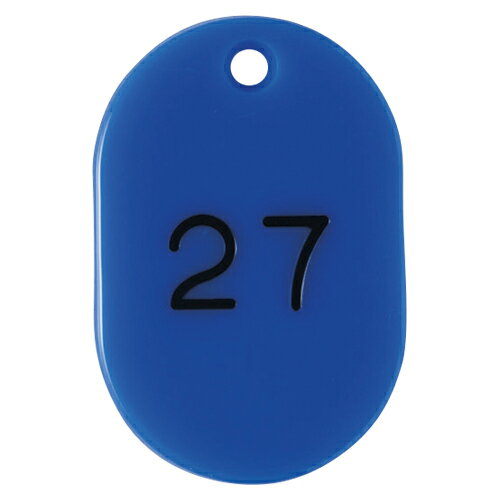 クラウン 番号札小　連番　1－100　青　 CR-BG31-BL 1組【送料無料】