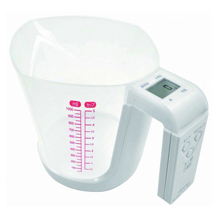 ドリテック デジタル計量カップ ファリーヌ 1kg CS-100WT 125269