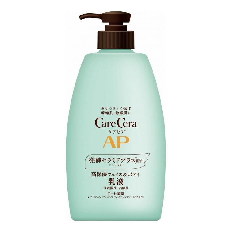 ケアセラ CareCera APフェイス&ボディ乳液 大容量本体 400ml セラミドプラス×7種の天然型セラミド配合 ロート製薬