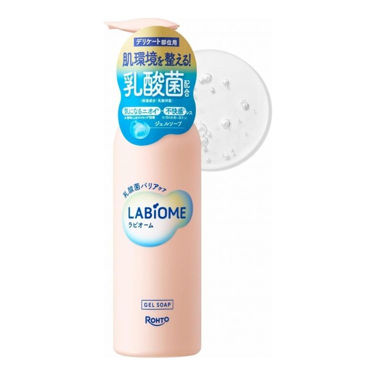 【商品詳細】・乳酸菌配合のジェル*が、うるおい守って汚れを落としお肌を整えます。*保湿成分として、乳酸桿菌(乳酸菌)、乳酸球菌／ヒアルロン酸発酵液(乳酸発酵ヒアルロン酸)、ボンバクスコスタツム花エキス(ラビオエイド)を配合。・デリケートな部位にもお使いいただけます。弱酸性・防腐剤フリー・敏感肌の方の協力によるパッチテスト済。(※すべての方に刺激が起こらないというわけではありません。)・清々しいフローラルの香り成分：水、グリセリン、デシルグルコシド、ラウリン酸ポリグリセリル-10、ジオレイン酸PEG-120メチルグルコース、ペンチレングリコール、ボンバクスコスタツム花エキス(ラビオエイド)、乳酸球菌／ヒアルロン酸発酵液(乳酸発酵ヒアルロン酸、乳酸桿菌(乳酸菌)、マルトデキストリン、乳酸桿菌／セイヨウナシ果汁発酵液、乳酸桿菌／豆乳発酵液、ユキノシタエキス、加水分解ヒアルロン酸、α-グルカンオリゴサッカリド、無水キシリトール、キシリトール、キシリチルグルコシド、BG、カプリルヒドロキサム酸、ジステアリン酸PEG-190、プロパンジオール、EDTA-2Na、クエン酸、クエン酸Na、塩化Na、香料商品区分：化粧品製造国：日本内容量：180mlメーカー名：ロート製薬【送料について】北海道、沖縄、離島は送料を頂きます。ラビオーム バリアビオソープポンプ本体詰替え