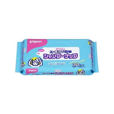 商品概要メーカー：ピジョン商品名：ふくだけ簡単シャンプーナップ30枚入区分：日用雑貨内容量：30枚商品概要：入浴・洗髪できない時に手軽に汚れを落とせます。水を使わず、拭きとりも不要なシャンプー用ウェットティシュです。植物エキス配合の洗浄成分が汚れやフケを取りのぞき、髪と地肌を健やかに保ちます。JANコード：4902508106580商品コード：075959908商品の説明●水やタオルを使わずに、ふくだけで汚れやフケ、かゆみを取り除き、髪と頭皮を健やかに保つ簡単シャンプー用ウェットティッシュです。●植物性エキス配合の洗浄成分がすみずみまでいきわたり、入浴できないときなどの髪と頭皮の汚れを手軽にさっぱりとふきとって、さわやかさを保ちます。●厚手で大判サイズのウェットティッシュなので、頭部を包み込むようにお使いいただけます。●ほのかなシトラスの香りで、気持ちもいっしょにリフレッシュします。●お肌にやさしいアミノ酸系保湿成分配合サイズ/カラー190X250mm使用上の注意・染毛されている方は、ご使用の際あらかじめ目立たない部分でご確認の上、ご使用ください。・お肌に異常がある時やお肌に合わない場合には、ご使用をおやめください。特にアルコール過敏症の方はご注意ください。・使用中、または使用後赤み・はれ・かゆみ・刺激等の異常があらわれた時は使用を中止し、皮フ科専門医等へのご相談をおすすめします。・目に入った場合はすぐにきれいな水で洗い流してください。・直射日光の当たる場所や高温のところには保管しないでください。・乳幼児の手の届かないところに保管して下さい。・このティッシュは水に溶けませんので、トイレには捨てないでください。・電子レンジ、おしりふき温め器などを使用して、温めてのご使用はおやめください。使用方法(1)清潔な手で1枚ずつ取り出して、薬液が目・鼻・口に垂れないよう注意して、髪と頭皮を拭いて下さい。(2)拭き取りの必要はありませんが、気になる場合は、ぬれタオルなどで拭いてください。(3)ご使用後は、乾燥防止のため、折れ曲がりなどのシワに注意し、ラベルをもとのようにしっかりと閉めてください。成分【成分】水、エタノール、グリセリン、ウイキョウエキス、ボタンエキス、セイヨウハッカエキス、PCA-Na、PEG-60水添ヒマシ油、ポリソルベート80、オレス-8リン酸Na、BG、PG、メチルパラベン、香料メーカー名ピジョン内容量30枚※予告なくパッケージリニューアルをされる場合がございますがご了承ください。※パッケージ変更に伴うご返品はお受け致しかねます。※メーカーの都合により予告なくパッケージ、仕様等が変更となる場合がございます。※当店はJANコードにて管理を行っている為、それに伴う返品、交換等はお受けしておりませんので事前にご了承の上お買い求めください。【送料について】北海道、沖縄、離島は送料を頂きます。