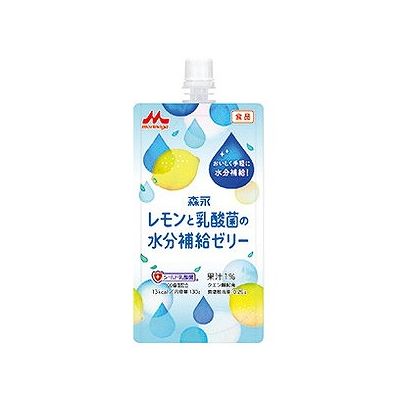 商品概要メーカー：クリニコ商品名：【軽】レモンと乳酸菌の水分補給ゼリー（130g）区分：食品内容量：130g商品概要：水分と電解質がおいしく補給できる、レモンが爽やかな水分補給ゼリー！JANコード：4902720134262商品コード：054104363商品の特徴爽やかな塩レモン風味で美味しく水分補給できるゼリー飲料です。健康力をサポートするシールド乳酸菌と、クエン酸を配合し、電解質の配合量にも配慮したゼリー飲料です。1本130gの飲みきりサイズで、散歩や運動のおともに、持ち歩きやすい大きさです。原材料／成分／素材／材質果糖ぶどう糖液糖（国内製造）、果実（レモン）、食塩、乳酸菌（殺菌）／酸味料、ゲル化剤（増粘多糖類）、塩化K、乳酸Ca、甘味料（アセスルファムK、スクラロース）、香料栄養成分1本130gあたり：熱量13kcal、たんぱく質0g、脂質0g、炭水化物3．5g、食塩相当量0．26g、カリウム102mg、カルシウム17mg、塩素183mg、水分126g賞味期限／使用期限（製造から）15か月保存方法●室温で保存できますが、直射日光を避け、なるべく冷所に保管してください。●開封後は冷蔵庫に保管し、なるべく早くその日のうちに使用してください。●直射日光が当たる場所や、高温な場所、凍結するような場所で保管しますと、風味劣化等の性状変化が認められる場合があります。使用上の注意●静脈内等へは絶対に注入しないでください。●医師・栄養士等のご指導に従って使用してください。●使用中に異常が認められた場合は直ちに使用を中止してください。●水分管理及び電解質の補給量に配慮して使用してください。●水分が分離することがありますので、水にむせやすい方は注意して使用してください。●容器に漏れ・膨張等がみられるもの、開封時に内容物の色・臭い・味に異常があるものは使用しないでください。●容器は使い捨てです。繰り返しの使用は避けてください。●容器が落下・衝撃等により破損しますと、衛生性が損なわれます。取扱いには十分注意してください。●キャップを飲み込んだり、キャップや容器のフチでけがをしないようご注意ください。発売元／製造元／輸入元クリニコ※予告なくパッケージリニューアルをされる場合がございますがご了承ください。※パッケージ変更に伴うご返品はお受け致しかねます。※メーカーの都合により予告なくパッケージ、仕様等が変更となる場合がございます。※当店はJANコードにて管理を行っている為、それに伴う返品、交換等はお受けしておりませんので事前にご了承の上お買い求めください。【送料について】北海道、沖縄、離島は送料を頂きます。