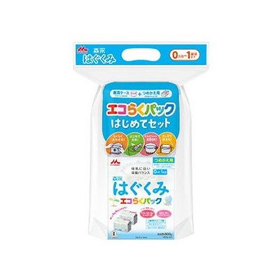 商品概要メーカー：森永乳業商品名：【軽】森永はぐくみエコらくパックはじめてセット（400g×2袋）区分：食品内容量：400g×2袋商品概要：【0ヶ月〜1歳ごろまで】「エコ」で「らく」で「コンパクト」な粉ミルクJANコード：490272013...