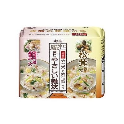 商品概要メーカー：アサヒグループ食品商品名：【軽】リセットボディ鯛＆松茸雑炊5食区分：食品内容量：5食商品概要：7種の雑穀米入りの体にやさしい和風雑炊です。和風ベースのだしで仕上げた鯛雑炊と、松茸雑炊の2味を5食セットにしました。1食80kcalでほっとするおいしさと、本格的な味わいが楽しめます。食物せんい3000mg配合で、ダイエットをサポートします。JANコード：4946842636044商品コード：078909904商品の説明自分のペースで気軽に始めたい、そんなダイエット初心者にぴったり。栄養豊富でヘルシーな素材をベースにしたラインナップで、気軽なダイエットを応援します。●松茸雑炊：松茸とゆずの香りが楽しめる高級感ある和風味。●鯛雑炊：鯛の旨みが溶け込んでほっこりおいしい和風味。保存方法高温多湿、直射日光をさけて保存してください。使用方法【お召し上がり方】1.袋の中身を大きめのカップに入れます。2.熱湯180mlを注ぎます。(湯量はお好みで調節してください。)3.軽くまぜたら、出来上がりです。成分【栄養成分表示】1食あたり・鯛雑炊1食（21.0g）あたり熱量80kcalたんぱく質2.7g脂質0.8g糖質14g食物繊維3.0gナトリウム480mg食塩相当量1.2g・松茸雑炊1食（21.5g）あたり熱量80kcalたんぱく質1.5g脂質0.44g糖質16g食物繊維3.0gナトリウム560mg食塩相当量1.4g使用上の注意●本品は1食分に必要な全ての栄養素を含むものではありません。●体質により、まれに身体に合わない場合があります。●分包開封後はお早めにお召し上がりください。●色調が異なる場合がありますが、品質上問題ありません。●本品はお湯専用です。水に溶かすことはおやめください。●調理時、喫食時の熱湯でのやけどには十分ご注意ください。○体に合わない場合は、使用を中止し、医師にご相談下さい。○効果・効能については個人差がございます。賞味期限／使用期限（製造から）1年メーカー名アサヒグループ食品内容量5食商品区分食品※予告なくパッケージリニューアルをされる場合がございますがご了承ください。※パッケージ変更に伴うご返品はお受け致しかねます。※メーカーの都合により予告なくパッケージ、仕様等が変更となる場合がございます。※当店はJANコードにて管理を行っている為、それに伴う返品、交換等はお受けしておりませんので事前にご了承の上お買い求めください。【送料について】北海道、沖縄、離島は送料を頂きます。