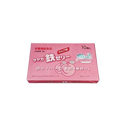 サヤカ鉄ゼリー(りんご味)(30g×10個入) 077700693 サヤカ鉄ゼリー(りんご味)(30g×10個入) 077700693