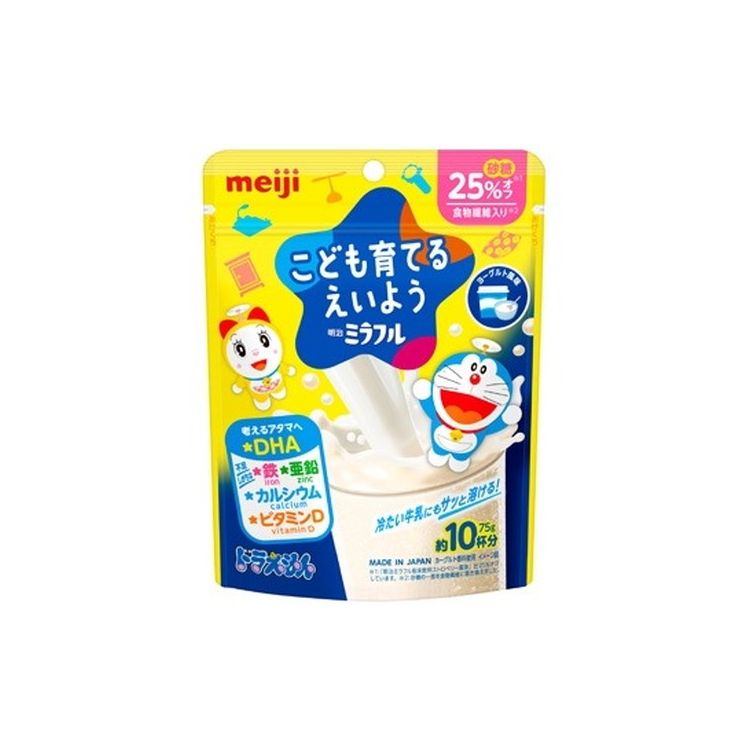 【商品詳細】こども育てるえいよう　幼児期の成長に重要な栄養素（鉄・亜鉛・カルシウム・ビタミンD）と、これからたくさんのことを学ぶ幼児期に大切なDHAを配合しました。牛乳に溶かして飲む粉末飲料です。商品区分:栄養調整食品原材料(アレルギー表記含む):砂糖（国内製造）、乳清たんぱく、寒天、粉あめ、こんにゃく粉、酵母／リン酸Ca、酸味料、安定剤（増粘多糖類）、（V.C）、香料、ピロリン酸鉄、V.D、（一部に乳成分・大豆を含む）保存方法:常温内容量:75gメーカー名:明治賞味期限:480日生産国・加工国:日本【送料について】北海道、沖縄、離島は送料を頂きます。LINK単品2個セット3個セット4個セット5個セット6個セット8個セット10個セット12個セット15個セット18個セット20個セット