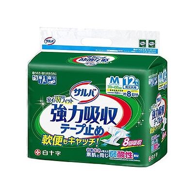 サルバ 強力吸収 テープ止め Mサイズ(12枚) 009430509【送料無料】