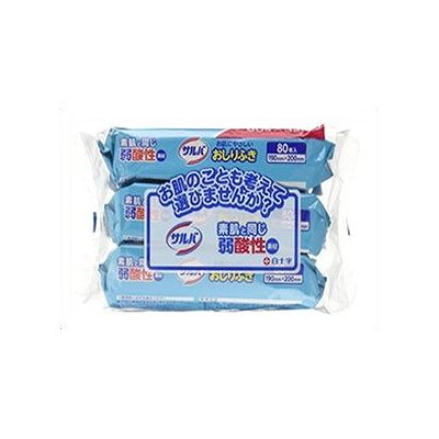 サルバ お肌にやさしいおしりふき 3個パック(80枚×3個入) 009432235