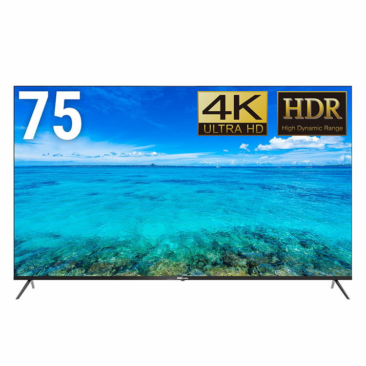 DMM.make 75インチ 4K ディスプレイ DKS-4K75DG6(代引不可)【送料無料】