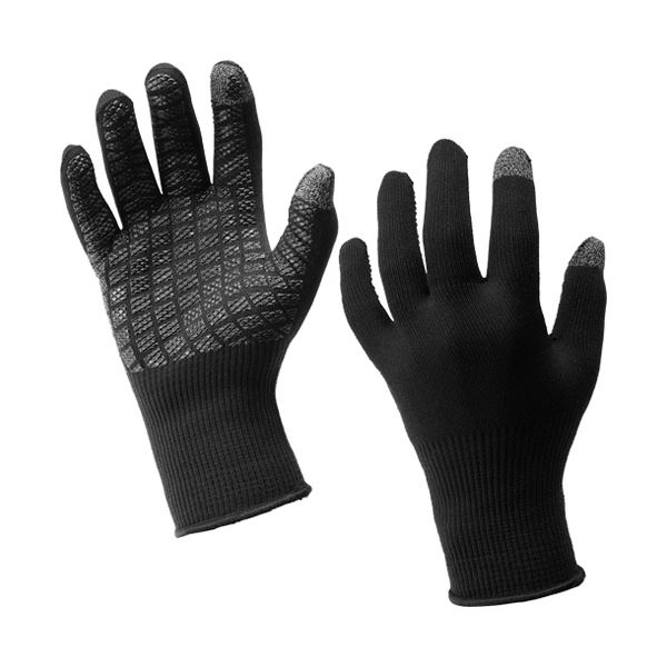 〔まとめ〕 福徳産業 物流用 コーデュラグローブ 黒 15G #942 1双 〔×5セット〕