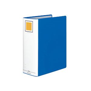 （まとめ）チューブファイル＜エコ＞ 片開き A4タテ 100mmとじ 青 10冊 (代引不可)