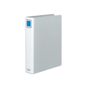 （まとめ）チューブファイル＜エコ＞ 片開き A4タテ 50mmとじ シルバー 10冊 (代引不可)