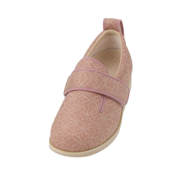 介護靴 施設・院内用 ダブルマジック2雅 5E(ワイドサイズ) 7020 両足 徳武産業 あゆみシリーズ ／3L (25.0〜25.5cm) ピンク (代引不可)