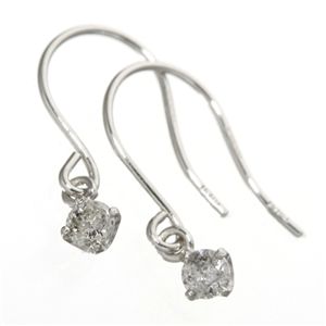 PT900/0.1ctダイヤモンドピアス フックタイプ (代引不可)