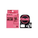 (業務用3セット) キングジム テプラPROテープ/ラベルライター用テープ 【幅:18mm】 SK18P 蛍光桃に黒文字 (代引不可)