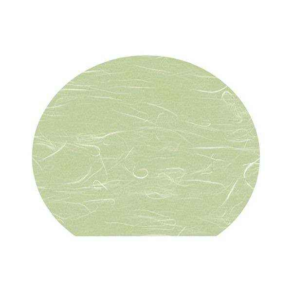 ヤマコー 用美 業務用 尺3半月懐石まっと 緑色 (100枚入) yamaco65913