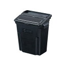 サンワサプライ 3段式ワゴン用蓋付きサイドBOX 大 ブラック CART-FA3ST1BK(4)