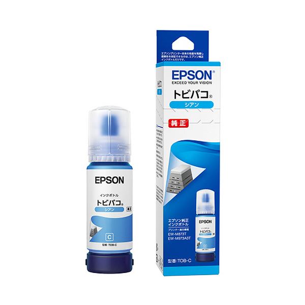 樂天商城 - エプソンインクボトル トビバコ シアン 70mL TOB-C 1個