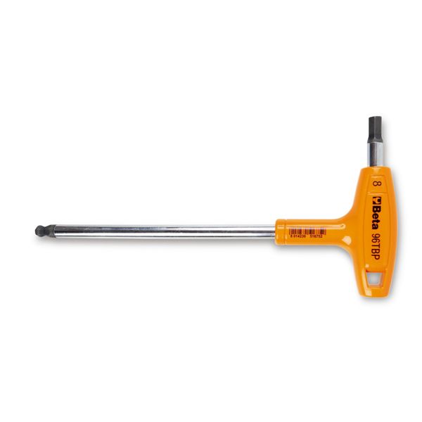 Wrenches - Beta ベータ ボールポイント付T型ハンドル六角レンチ 対辺6mm 96TBP 6 レンチ 工具 ツール DIY 作業工具