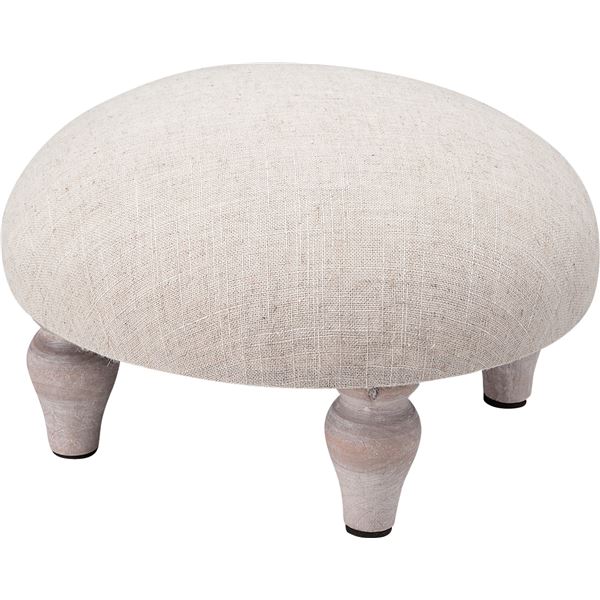 オットマン 直径30cm×高さ17cm COL-002A 木製 レーヨン コットン Blossom ブロッサム プチ ロー スツール リビング ダイニング (代引不可)