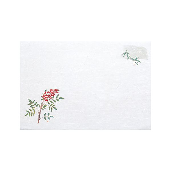 ヤマコー 用美 業務用 尺3雲竜和紙懐石まっと 枯淡 南天 (100枚入) yamaco65206