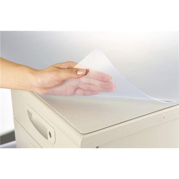 デスクマット 再生オレフィン1.5mm厚 1190×590mm グレーマット付 (代引不可)