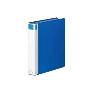 (業務用3セット) LIHITLAB リング式ファイル 【A4/2穴】 タテ型 背幅：57mm F-827-2 藍 (代引不可)