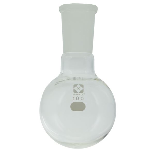 【柴田科学】共通摺合丸底フラスコ 100mL 005350-24100 (代引不可)