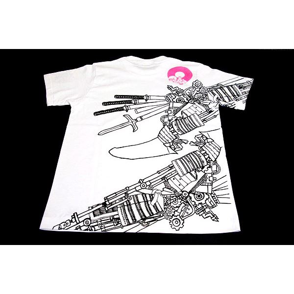 戦国武将Tシャツ 【加藤清正】 Sサイズ 半袖 綿100% ホワイト(白) 〔Uネック おもしろ〕 (代引不可)