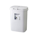 【6セット】 2分別ゴミ箱/ダストボックス 【50W】 グレー フタ付き 屋外 防水設計 『HOME&HOME』 (代引不可)(3)